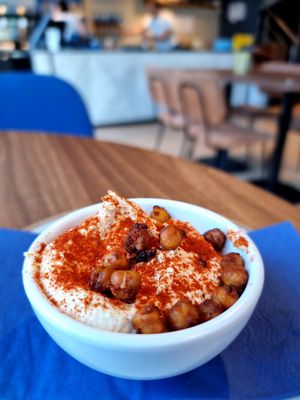 Extra hummus at WASBAR in Bruges