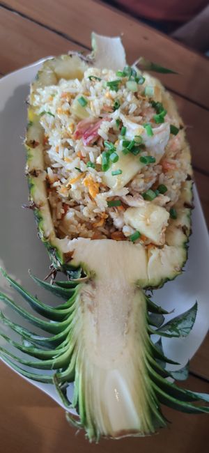 Pineapple fried rice at Malakor Kitchen and Cafe - ร้านมะละกอ in Ayutthaya