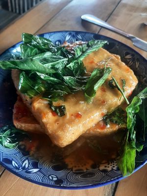 Fried Tofu at Malakor Kitchen and Cafe - ร้านมะละกอ in Ayutthaya