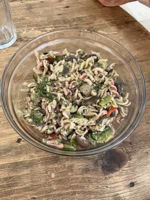 Gluten free pasta salad   at L'Okara in Caen