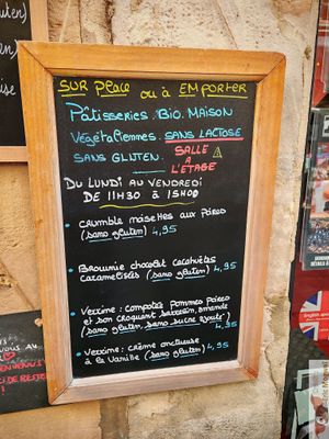 Menu at L'Okara in Caen