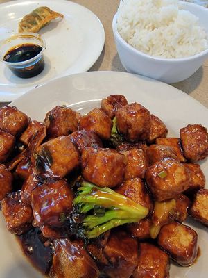Orange Tofu at Bo Asian Bistro in Round Rock