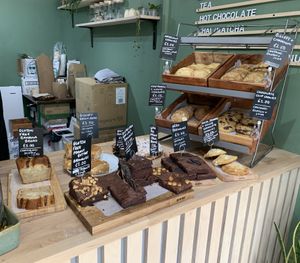 Cake selection   at Zola's Bakery in Galashiels