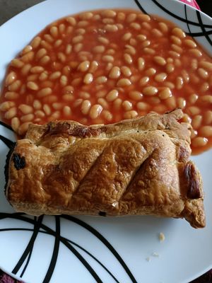 Sausage roll at Zola's Bakery in Galashiels