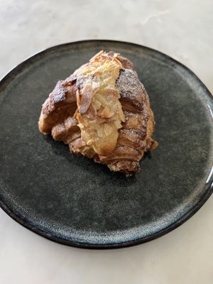 Almond croissant- heavenly   at Zola's Bakery in Galashiels