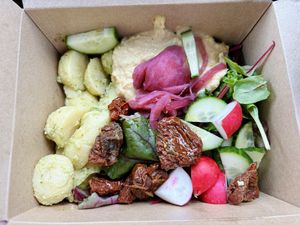 Pesto potato saladd  at Zola's Bakery in Galashiels