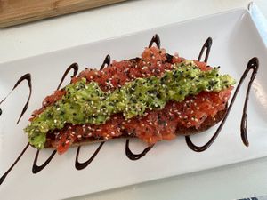 DON AGUACATE
Avocado, grated tomato, Evoo and sesame.  at Haruko in Madrid