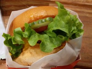 Double burger at Plantees in Orlando