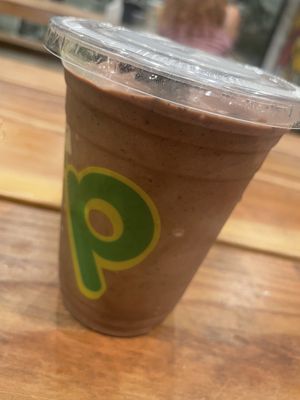 Oreo milkshake with chocolate base   at Plantees in Orlando