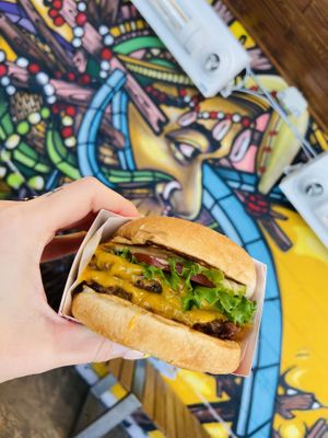 Double burger  at Plantees in Orlando