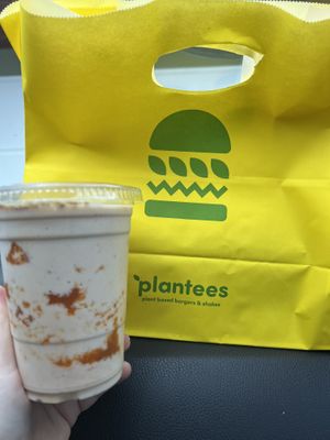 Vanilla milkshake with added pumpkin for the season    at Plantees in Orlando