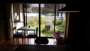 Dining area at Komeday no.1 in Taki