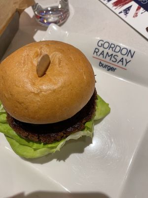 Vegan burger   at Gordon Ramsay Burger in Las Vegas