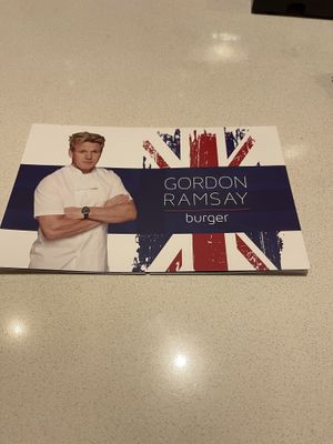 Menu  at Gordon Ramsay Burger in Las Vegas