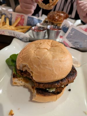 Vegan burger at Gordon Ramsay Burger in Las Vegas