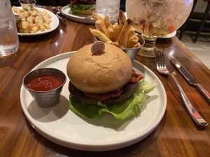 Vegan burger  at Gordon Ramsay Burger in Las Vegas