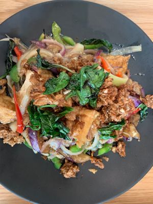 Eggplant larb with added jackfruit  at Kati Vegan Thai in Kirkland