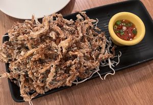 Angel wings- fried mushrooms  at Kati Vegan Thai in Kirkland