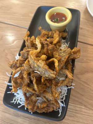 Devil wings (spicy crispy oyster mushrooms)  at Kati Vegan Thai in Kirkland