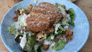 Vegan caesar salad  at The Bouverie Tap in Folkestone
