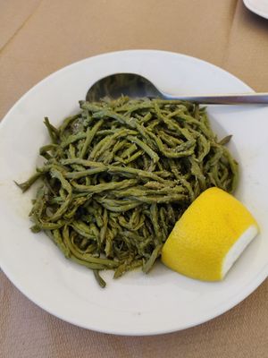 Wild asparagus at Vradeto Tavern in Vradeto