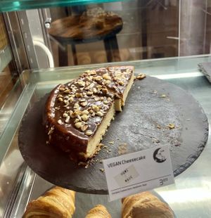 Vegan cheesecake   at Frogmoon in Aberdeen