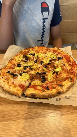 Thick crust pizzaa  at Blaze Pizza in Port St Lucie