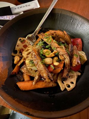 Daring plant based kung pao chicken  at Komodo in Miami