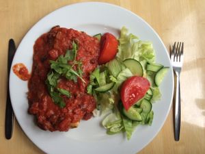 Vegan enchiladas  at Green Day in Krakow