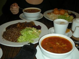 Always a favourite of mine whenever I go to Krakow. You must try the kofta balls and seitan steak. Big portions that are both healthy and very tasty. at Green Day in Krakow