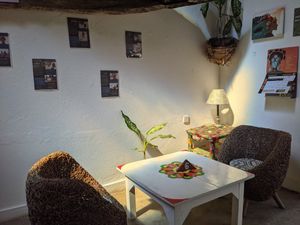 Chill vibes supporting local women while hanging in our juice bar at F Cafe in Watamu