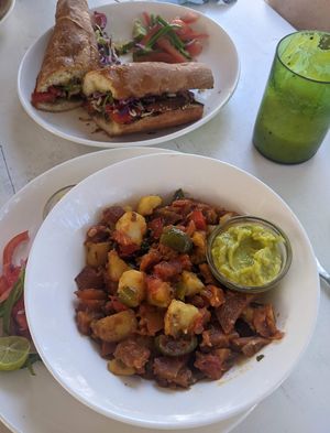 Banh mi, Vegan stack at F Cafe in Watamu