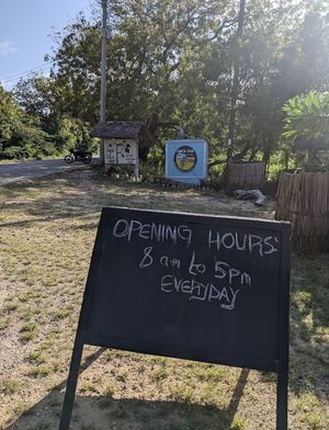 Entrance at F Cafe in Watamu