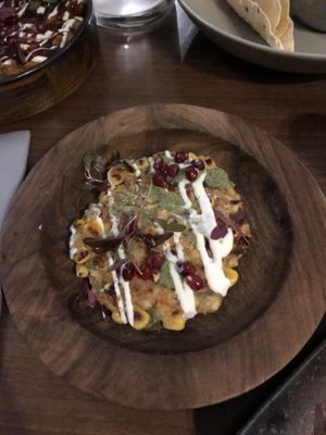 Sweetcorn fritter   at Murphy's Pakora Bar in Glasgow