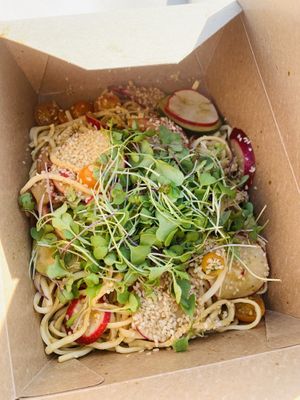 Udon salad at The Good Plow in Carpinteria