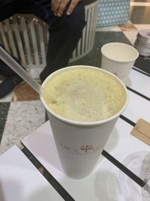 Mango sugar cane drink  at Juice Veda in Greensborough