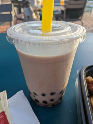 Boozy Boba (rum + horchata + tapioca) at Tuk Tuk Eatery in San Diego