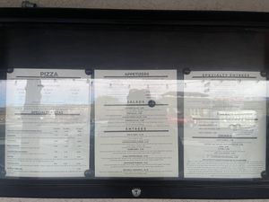 Menu  at Pizza Place in Tropic