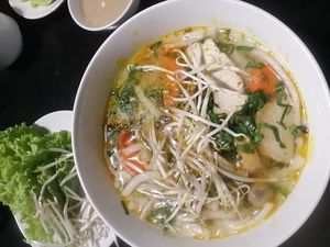 hu tieu noodle soup at Diệu Pháp in Ho Chi Minh City