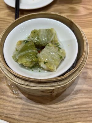 Emerald cabbage seafood roll  at Lotus Café 蓮心食坊 - Hougang in Northeast Singapore