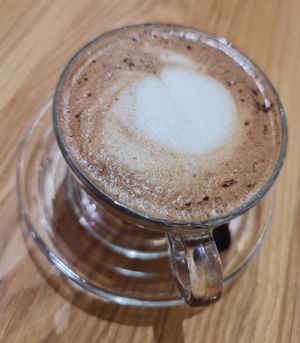 Mocha with Oat Milk ~ 11/8/22 at Lotus Café 蓮心食坊 - Hougang in Northeast Singapore