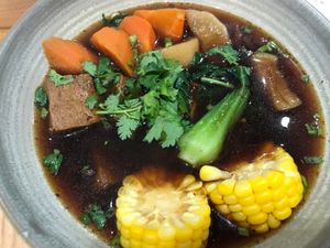 Ramen with good broth  at Lotus Café 蓮心食坊 - Hougang in Northeast Singapore