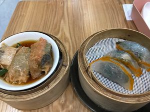 Mushroom & vegetables dumplings  at Lotus Café 蓮心食坊 - Hougang in Northeast Singapore