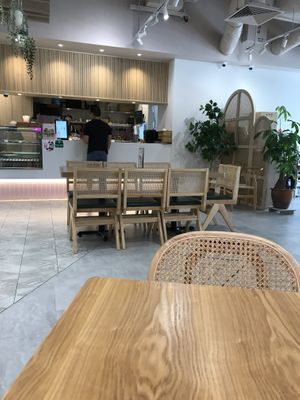Inside of cafe.  Counter to order food.  at Lotus Café 蓮心食坊 - Hougang in Northeast Singapore