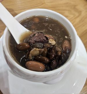 Peanut black bean soup.~ 7/11/23 at Lotus Café 蓮心食坊 - Hougang in Northeast Singapore