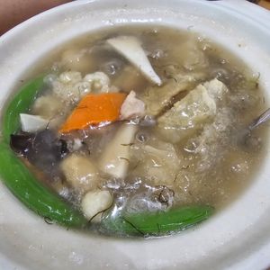 Claypot eight treasure veggie fish at Lotus Café 蓮心食坊 - Hougang in Northeast Singapore