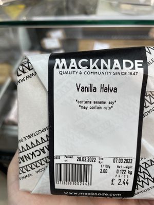 Vegan options on counter  at Macknade in Faversham