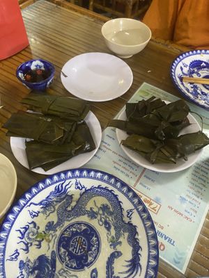 Loc and Nam cakes, 10k each  at Thanh Lieu in Hue