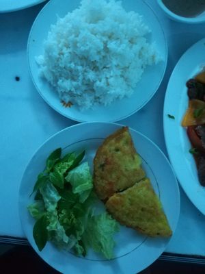 pancakes with veggie filling super tasty only 15k at Thanh Lieu in Hue