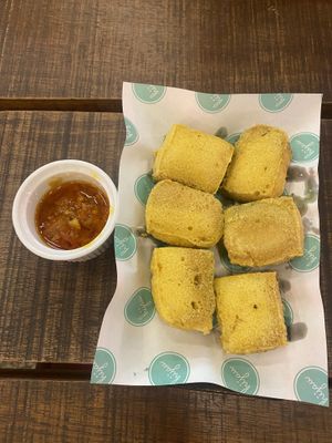 Lil tofu puffs w extra puff   at Hijau - 绿 in Kuala Lumpur